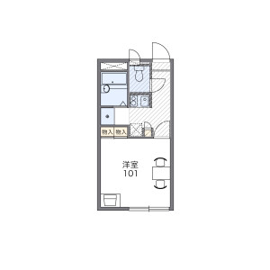 1K Apartment in Okinomiyacho - Edogawa-ku Floorplan