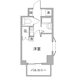 1K Mansion in Yochomachi - Shinjuku-ku Floorplan