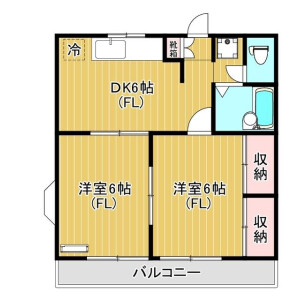 2DK Mansion in Miyazaki - Kawasaki-shi Miyamae-ku Floorplan