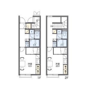 1K Apartment in Ishibashi - Higashimatsuyama-shi Floorplan