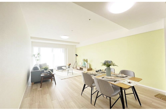 3LDK Apartment to Buy in Yokohama-shi Naka-ku Living Room