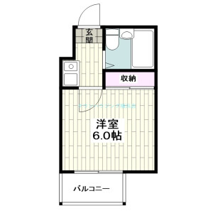 1K Apartment in Kandaiji - Yokohama-shi Kanagawa-ku Floorplan