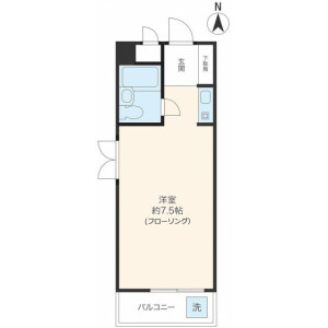 1R Mansion in Nishigahara - Kita-ku Floorplan