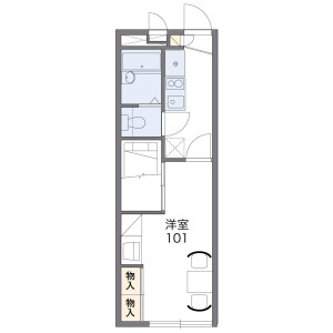1K Apartment in Yamatocho myokoji - Ichinomiya-shi Floorplan