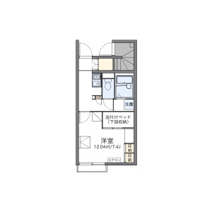 1K Apartment in Ajiki - Imba-gun Sakae-machi Floorplan