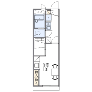 1K Apartment in Nishiimacho - Hikone-shi Floorplan