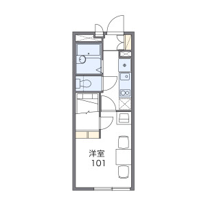1K Apartment in Higashinarashino - Narashino-shi Floorplan