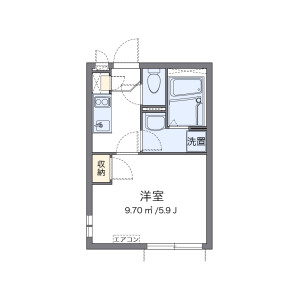1K Apartment in Sendagi - Bunkyo-ku Floorplan