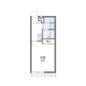1K Apartment in Suehiro - Okegawa-shi Floorplan