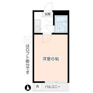 1K 아파트 in Shirokane - Minato-ku Floorplan