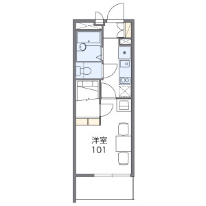 1K Mansion in Kamiimaizumi - Ebina-shi Floorplan
