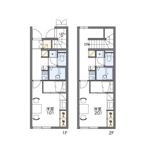 1K Apartment in Chuo - Kamiina-gun Tatsuno-machi Floorplan