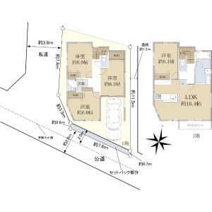 4LDK {building type} in Kurihara - Adachi-ku Floorplan