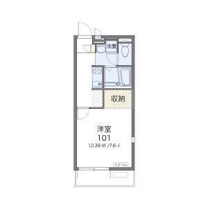 1K Apartment in Inagedaicho - Chiba-shi Inage-ku Floorplan