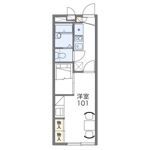 1K Apartment in Hachimancho - Fuchu-shi Floorplan