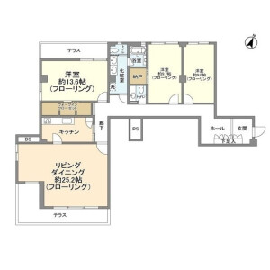 3LDK Mansion in Jingumae - Shibuya-ku Floorplan