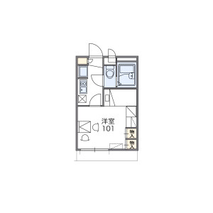 1K Apartment in Mikuriya - Higashiosaka-shi Floorplan