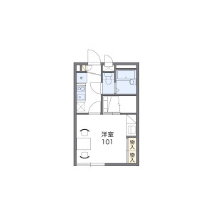 1K Mansion in Buzo - Saitama-shi Minami-ku Floorplan