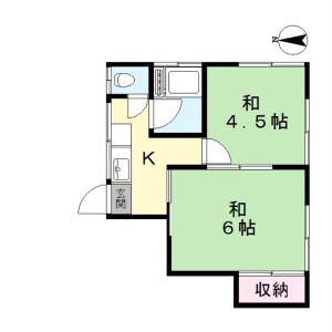 2K Apartment in Oyata - Adachi-ku Floorplan