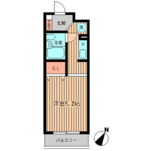 1R Mansion in Kakemama - Ichikawa-shi Floorplan