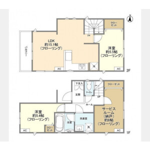 3LDK House in Umezato - Suginami-ku Floorplan