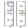 2DK Apartment to Rent in Kitamoto-shi Floorplan