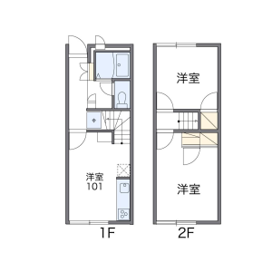 2DK Apartment in Motojuku - Kitamoto-shi Floorplan