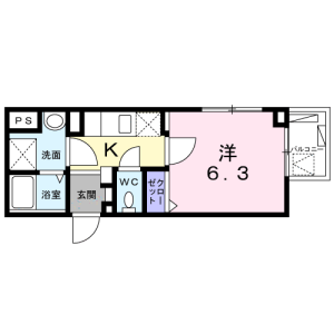 1K Mansion in Higashioi - Shinagawa-ku Floorplan