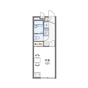 1K Apartment in Nakasusacho - Nishinomiya-shi Floorplan