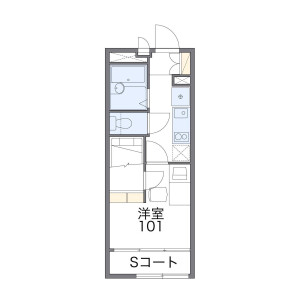 1K Apartment in Nishinokyo nagamotocho - Kyoto-shi Nakagyo-ku Floorplan