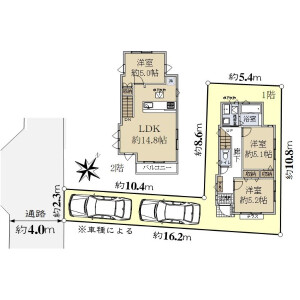 3LDK {building type} in Kitakarasuyama - Setagaya-ku Floorplan