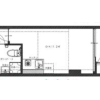 1DK Apartment to Buy in Shinjuku-ku Floorplan