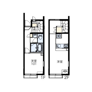 1LDK Apartment in Shimoshakujii - Nerima-ku Floorplan