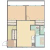 2LDK Apartment to Rent in Yokohama-shi Nishi-ku Floorplan