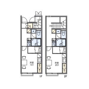 1K Apartment in Kabemachi - Ome-shi Floorplan