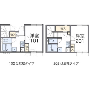 1K Apartment in Nishiayase - Adachi-ku Floorplan