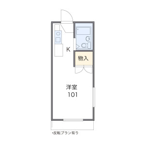 1K Apartment in Ichiriyama - Otsu-shi Floorplan