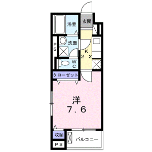 1K Mansion in Minamikamata - Ota-ku Floorplan