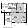 3DK Apartment to Rent in Sakaiminato-shi Floorplan