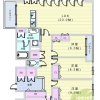 3SLDK Apartment to Rent in Osaka-shi Nishi-ku Floorplan
