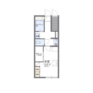 1K Apartment in Toyohira - Chino-shi Floorplan