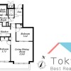 2LDK Apartment to Rent in Shinjuku-ku Floorplan