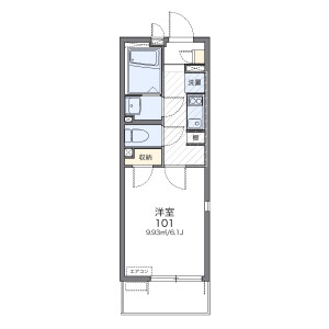 1K Apartment in Shibashimo - Kawaguchi-shi Floorplan