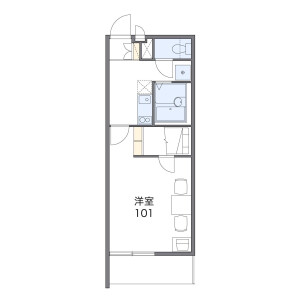 1K Mansion in Mobara - Utsunomiya-shi Floorplan