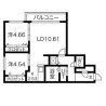 2LDK Apartment to Rent in Sapporo-shi Toyohira-ku Floorplan