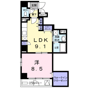 1LDK Mansion in Minamisenju - Arakawa-ku Floorplan