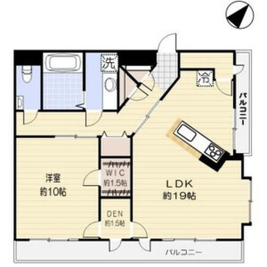 1LDK Mansion in Haramachi - Shinjuku-ku Floorplan