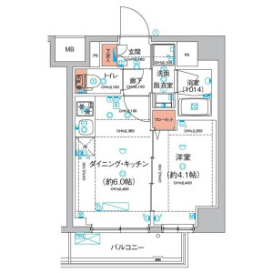 1DK Mansion in Haneda - Ota-ku Floorplan
