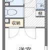 埼玉市南区出租中的1K公寓 房屋布局