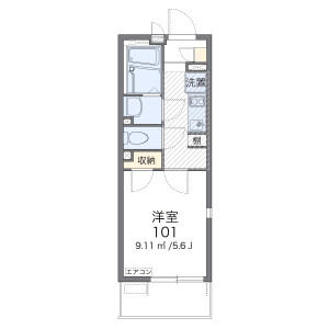 1K 아파트 in Shirahata - Saitama-shi Minami-ku Floorplan
